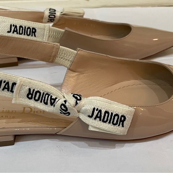 DIOR J'ADIOR SLINGBACK FLAT NUDE - Picture 4 of 7